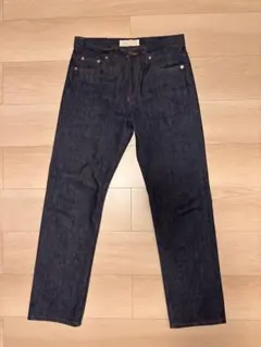 BEAMS bming lifestore 牛革パッチストレートデニムパンツのサムネイル