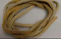 [革屋の革紐]　吟あり　肉厚　ディアスキン　鹿紐　90cm ベージュ ネックレスのサムネイル