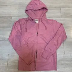 UNIQLOダブルジップ フード付きパーカー ピンク