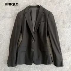 UNIQLO　ユニクロ　テーラードジャケット　黒　無地　レディース　S