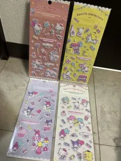 公式ライセンス取得商品　リトルツインスターズ　ポムポムプリン　ぷっくりシール