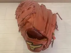 【ミズノプロ】左　投手用グローブ　オレンジ