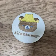 リラックマ 缶バッジ 刺繍風デザインのサムネイル