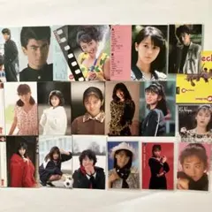 80年代アイドルカセットインデックスカード＆ラミネートカードセット