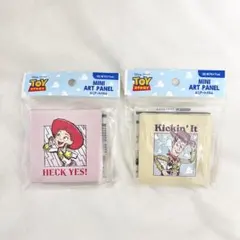 【新品】ディズニー　トイストーリー　ミニアートパネル　ウッディ　ジェシー　セリア