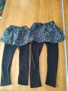 姉妹おそろい　ネイビー、黒110と120