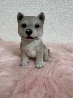 【犬の置物】いぬ 柴犬風 フィギュア インテリア リサイクル品 縁起物のサムネイル