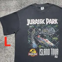 ジュラシックパーク Tシャツ USA製 90s USA製 袖裾シングル 足跡 