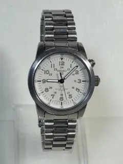 完動美品【二次電池新品】SEIKO サス ミリタリー 5M22-6C20 黒 - メルカリ