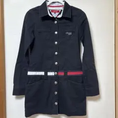 tommy girl 長袖デニムワンピース ブラック S
