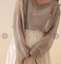 CIAOPANIC TYPY シアーレースボーダーアソートBIGTEE