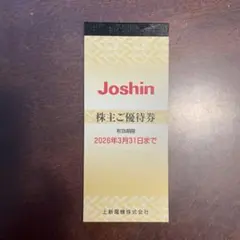 上新電機 Joshin ジョーシン 株主優待券 10000円分