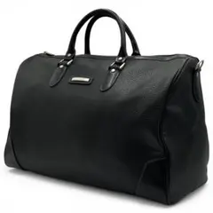 【新品】✨ピエール カルダン✨ボストンバッグ シボ革 ブラック 黒 2way 新品】✨ピエール カルダン✨ボストンバッグ シボ革 ブラック 黒 2way