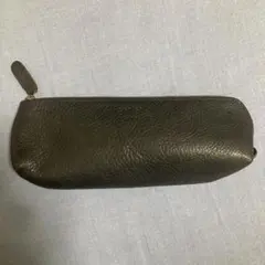 genten黒レザーペンケース