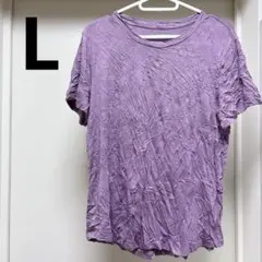 古着✨️ R ESSENTIALS パープル 半袖 Tシャツ 【L】 紫 無地