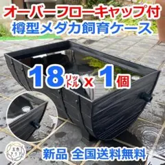 【新仕様】メダカ飼育ケース 36㍑x4個（4色あり）オーバーフロー対策済 金魚 メダカ飼育ケース 36㍑x1個（4色あり）オーバーフロー付 金魚屋外飼育