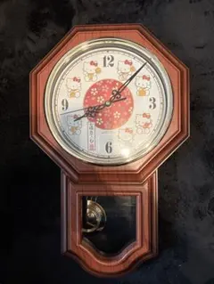 ハローキティ／壁掛け時計　動作確認済