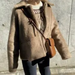 willfully ウィルフリー　ワンカラーのファーコート