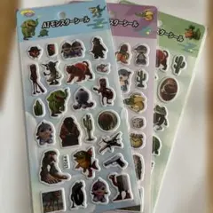 大人気！AIモンスター　ぷっくりシール3枚セット⑤