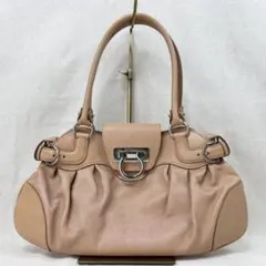 Ferragamo フェラガモ マリッサ ブロンズ ハンドバッグ シルバー