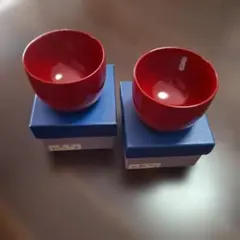 漆塗り 皆朱ぐい呑み 箱入りのサムネイル