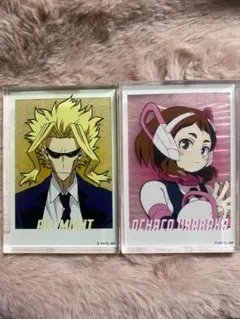 僕のヒーローアカデミア　アクリルブロック　オールマイト　麗日お茶子