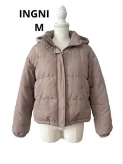 INGNI ダウンジャケット　M ピンクベージュ　イング