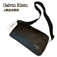 【新品】カルバンクライン ショルダーバッグ カメラバッグ モノロゴ 黒
