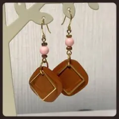 ハンドメイド　ピアス　アンティーク