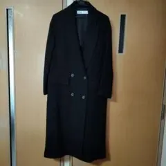 ZARA ロング丈ダブルブレストコート M 新品未使用 - メルカリ
