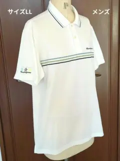Munsingwear ホワイト ポロシャツゴルフウェア 半袖 サイズLL日本製
