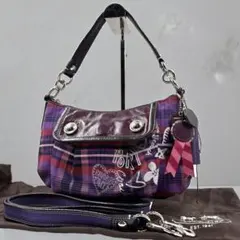 【極美品】00s y2k coach bag poppy purple 2way