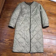 マウジー　カーキ　リバーシブル キルティングジャケット