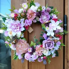 ユッキー様専用✨❀№12✨❀大きなフラワーリース✨❀