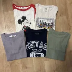 ユニクロなど　男の子　Tシャツ　５枚セット　まとめ売り