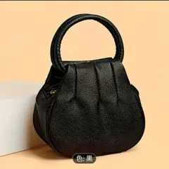 ハンドバッグ　小ぶり可愛い　黒