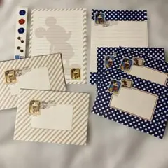 ディズニー　ミッキーマウス レターセット　シール付　昭和　平成