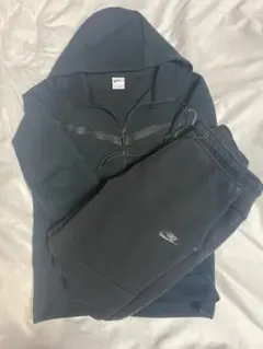 ダ*レ様 NIKEテックフリースブラックセットアップ