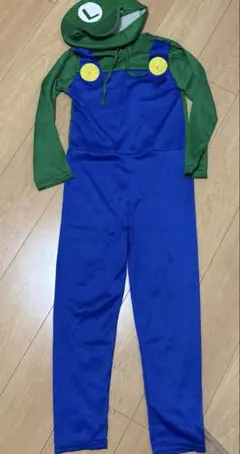 ルイージ コスチューム 120cm~ 130cm帽子付き