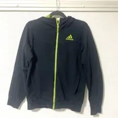 adidas グレー フルジップパーカー M (2)