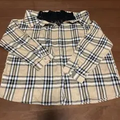 INGNI イング チェック レース 肩出し ブラウス 長袖シャツ ベージュ