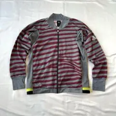 Y2K adidas ボーダー ジャケット ブルゾン フルジップ