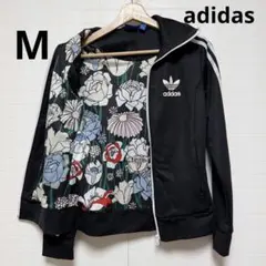【美品】adidas Originals トラックジャケット 花柄 ブラック M