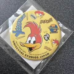 未使用　未開封　USJ ユニバ　ウッディ・ウッドペッカー 缶バッジ