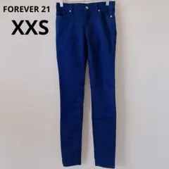 FOREVER 21【XXS】レディース ネイビー スキニー パンツ 長ズボン