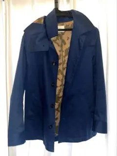 INHERIT ブルー迷彩裏地ジャケット