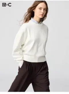 UNIQLO スムースコットンクルーネックセーター　Mサイズ