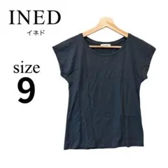 INEDイネド✨半袖カットソー【9】ゆったり 黒 Tシャツ