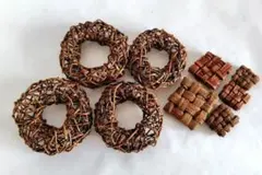 天然素材の小さなリース4点セット