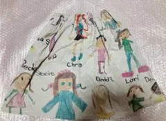 デニムダンガリー　落書きスカート 110